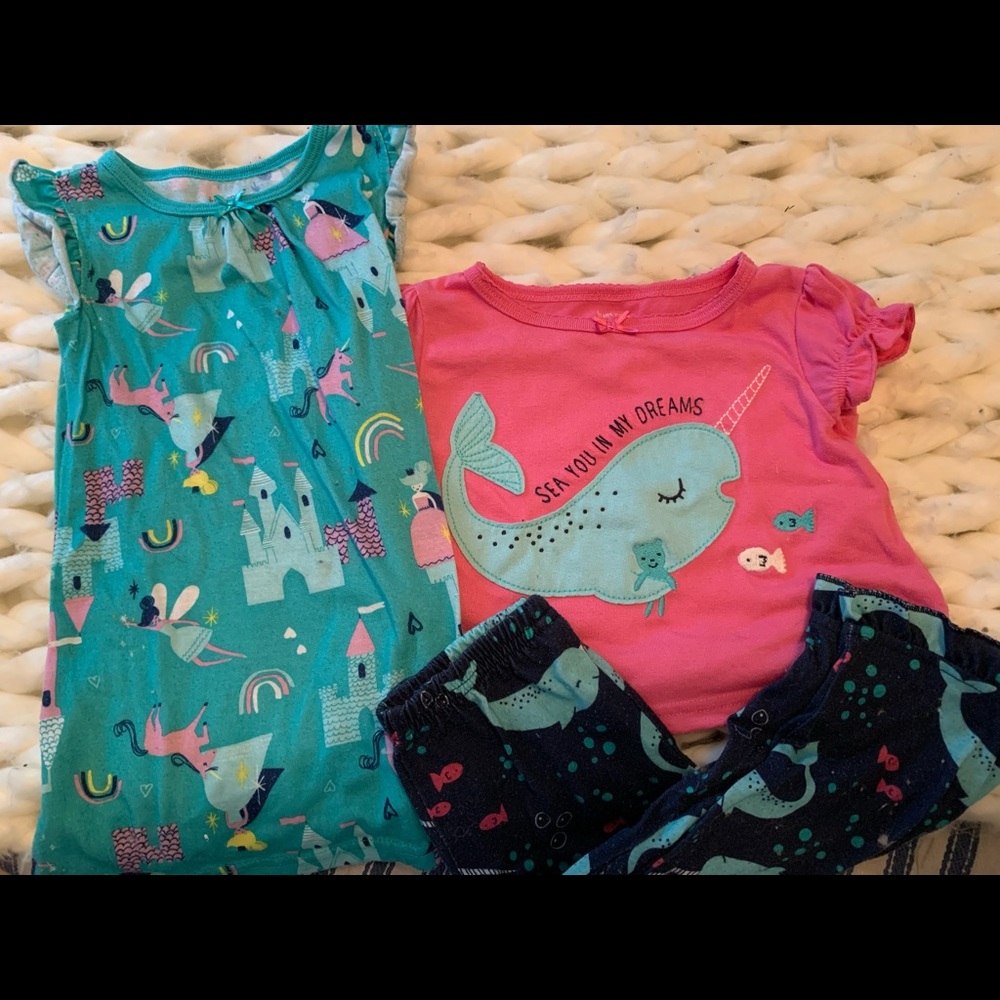 CARTERS 18Month Pajama Set 👑 and Narwhal!!